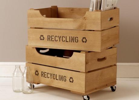 Large Storage Crate with Lip